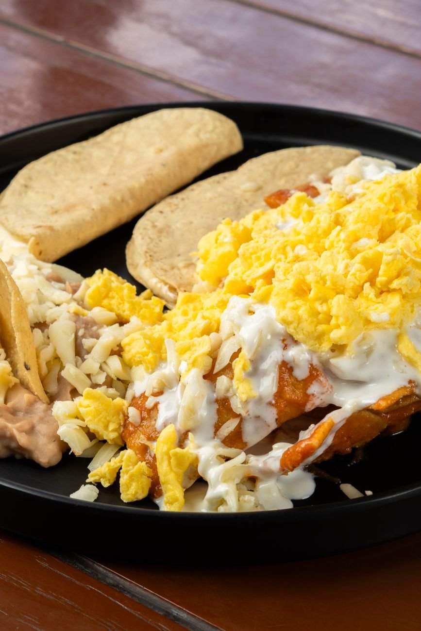 a plate of Tex-Mex migas