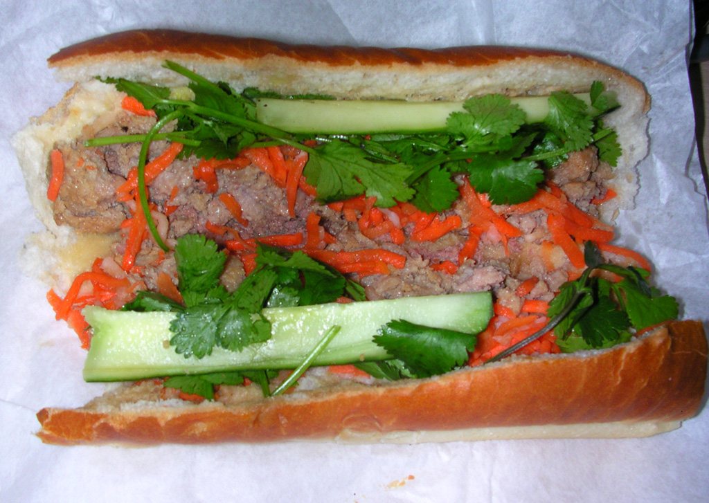 a Vietnamese banh mi