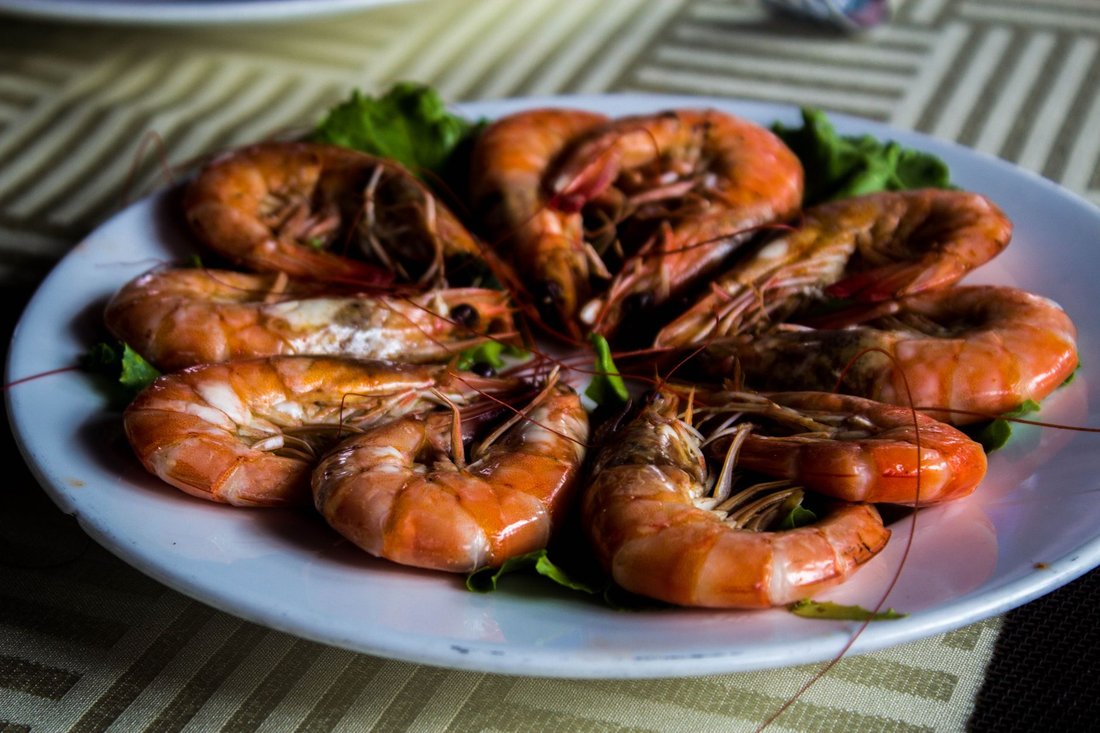 a bowl of Gulf shrimp and grits