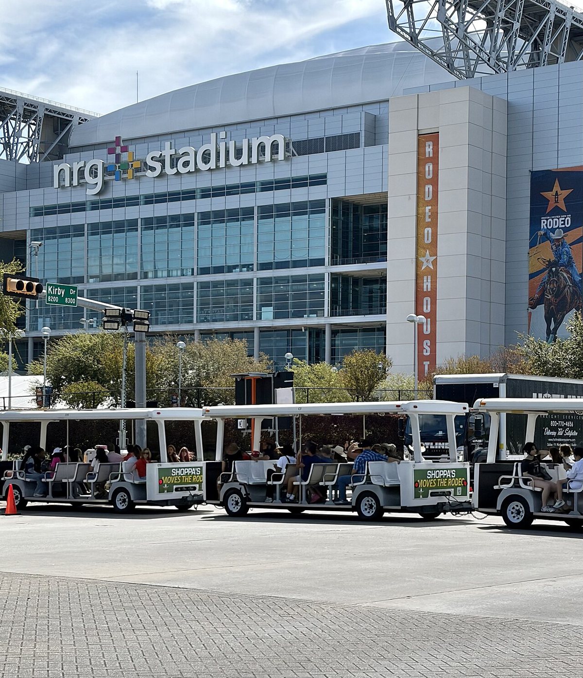 Houston Livestock Show and Rodeo carnival and arena at NRG Park