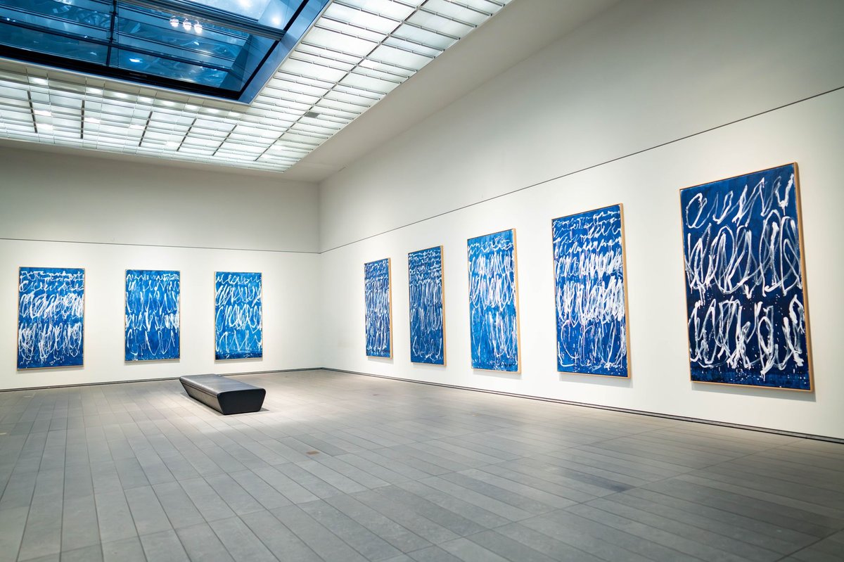 inside the Cy Twombly Gallery on the Menil campus